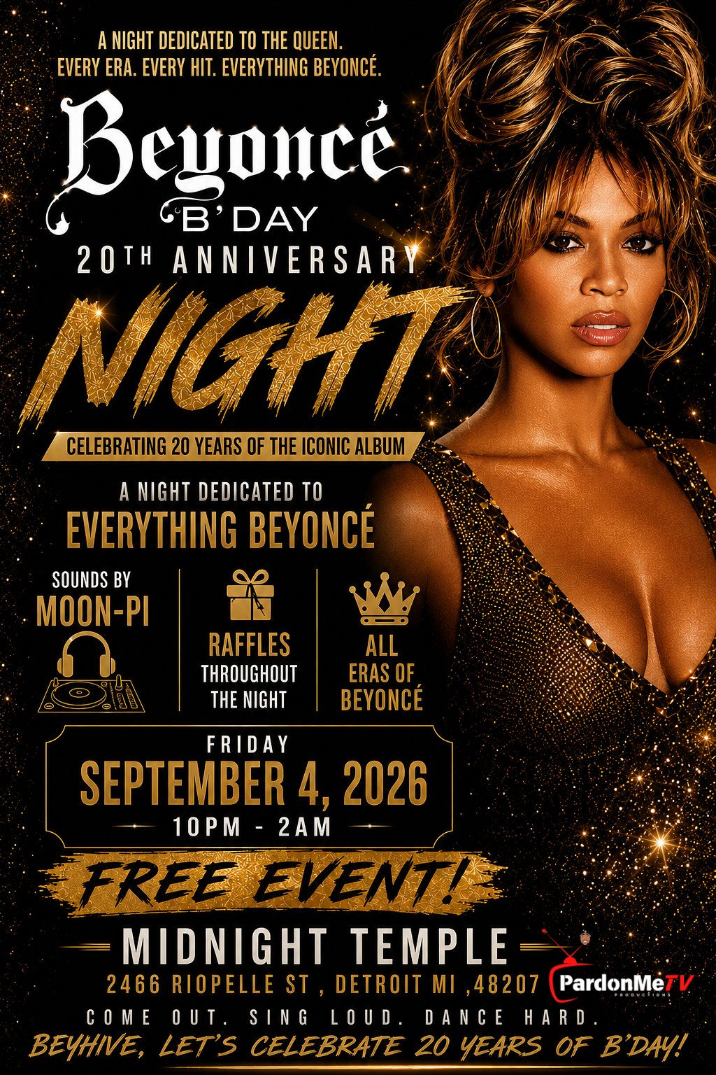 BEYONCÉ 20TH B-DAY ANNIVERSARY NIGHT