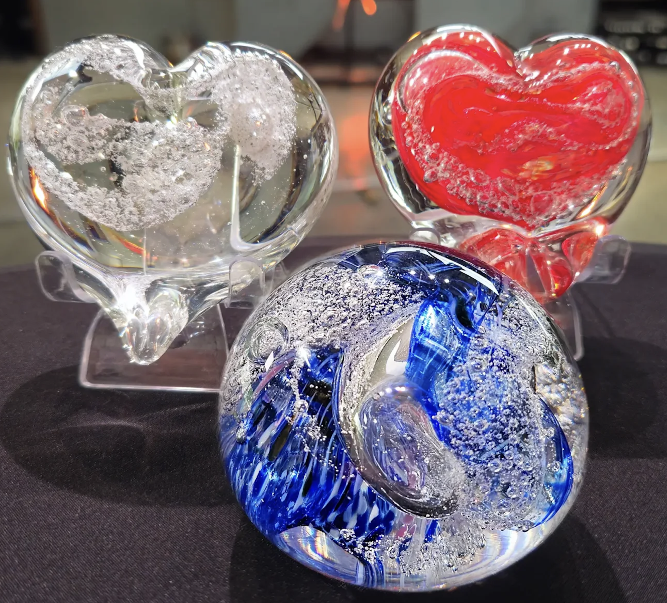 Memorial Cremains Heart + Round Paperweight Workshop