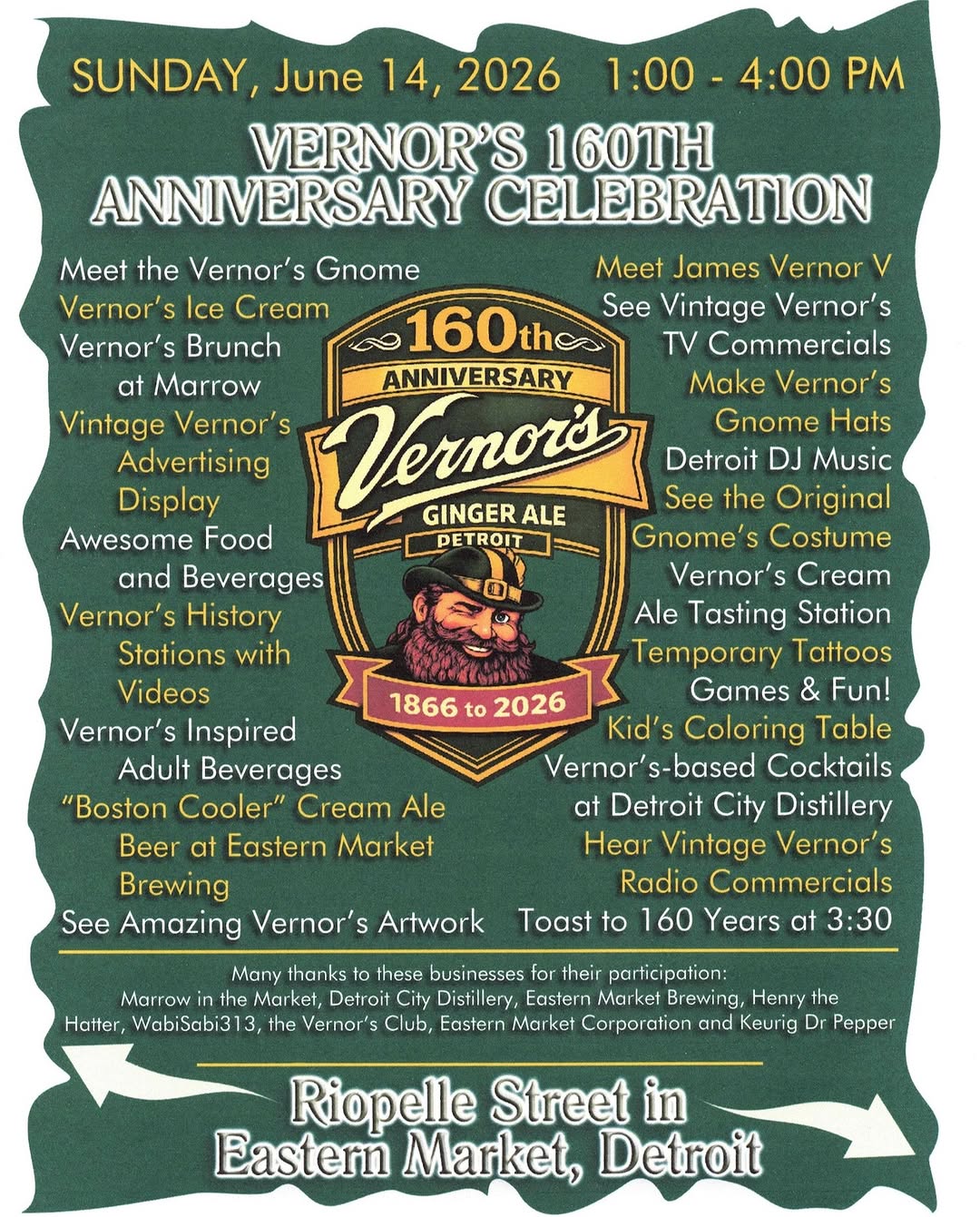 Vernor's 160th Anniversary Celebration