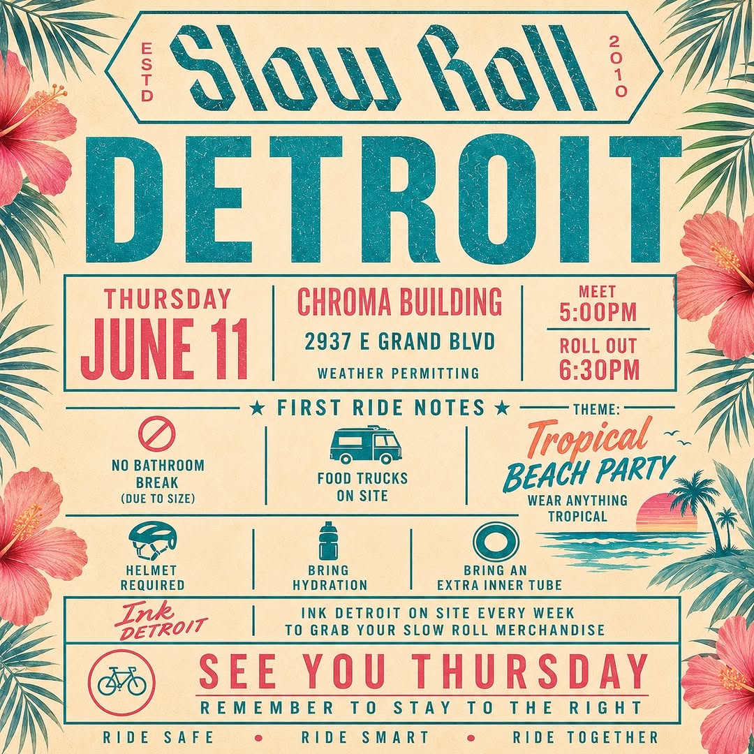 Slow Roll Detroit: Tropical Beach Party