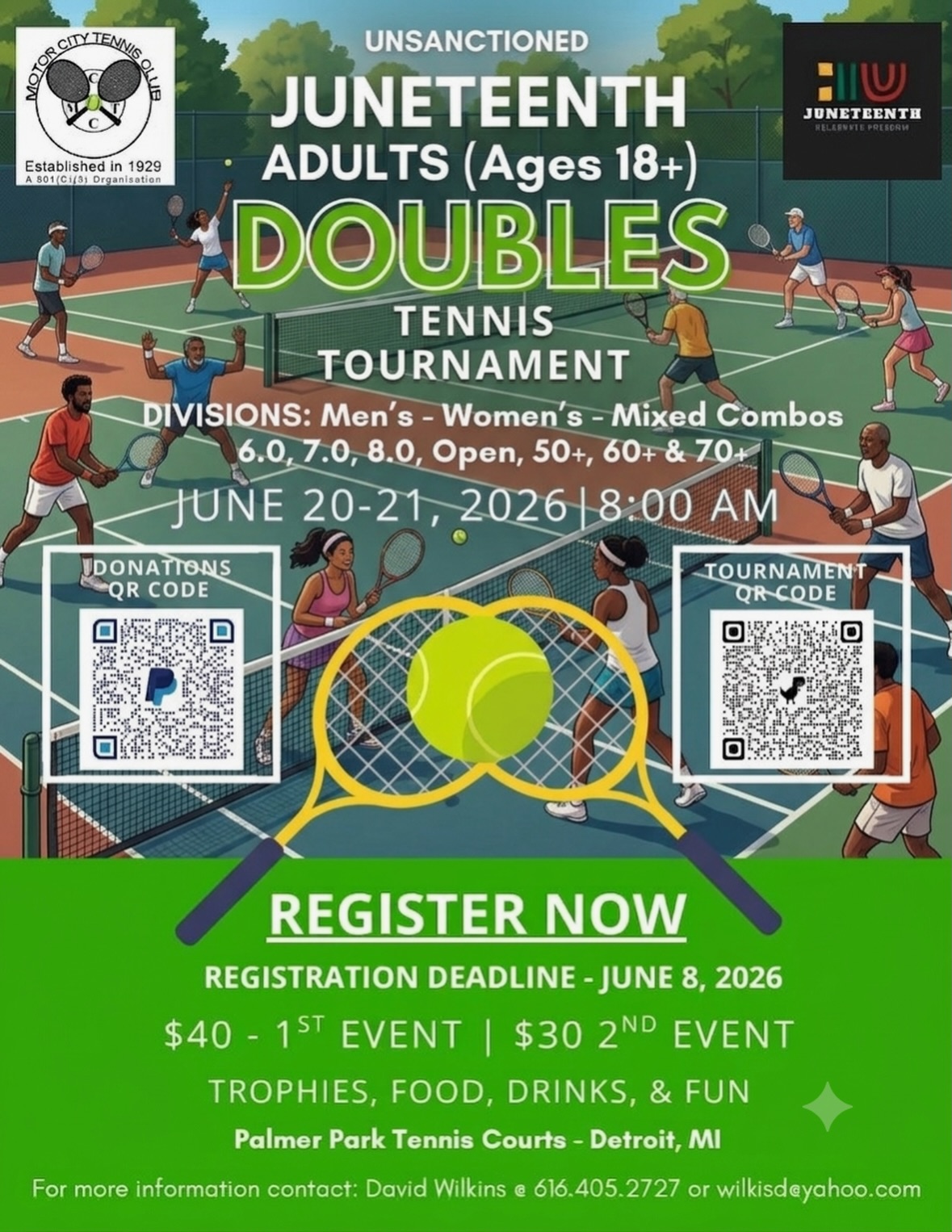 Juneteenth Doubles Tennis Tournament
