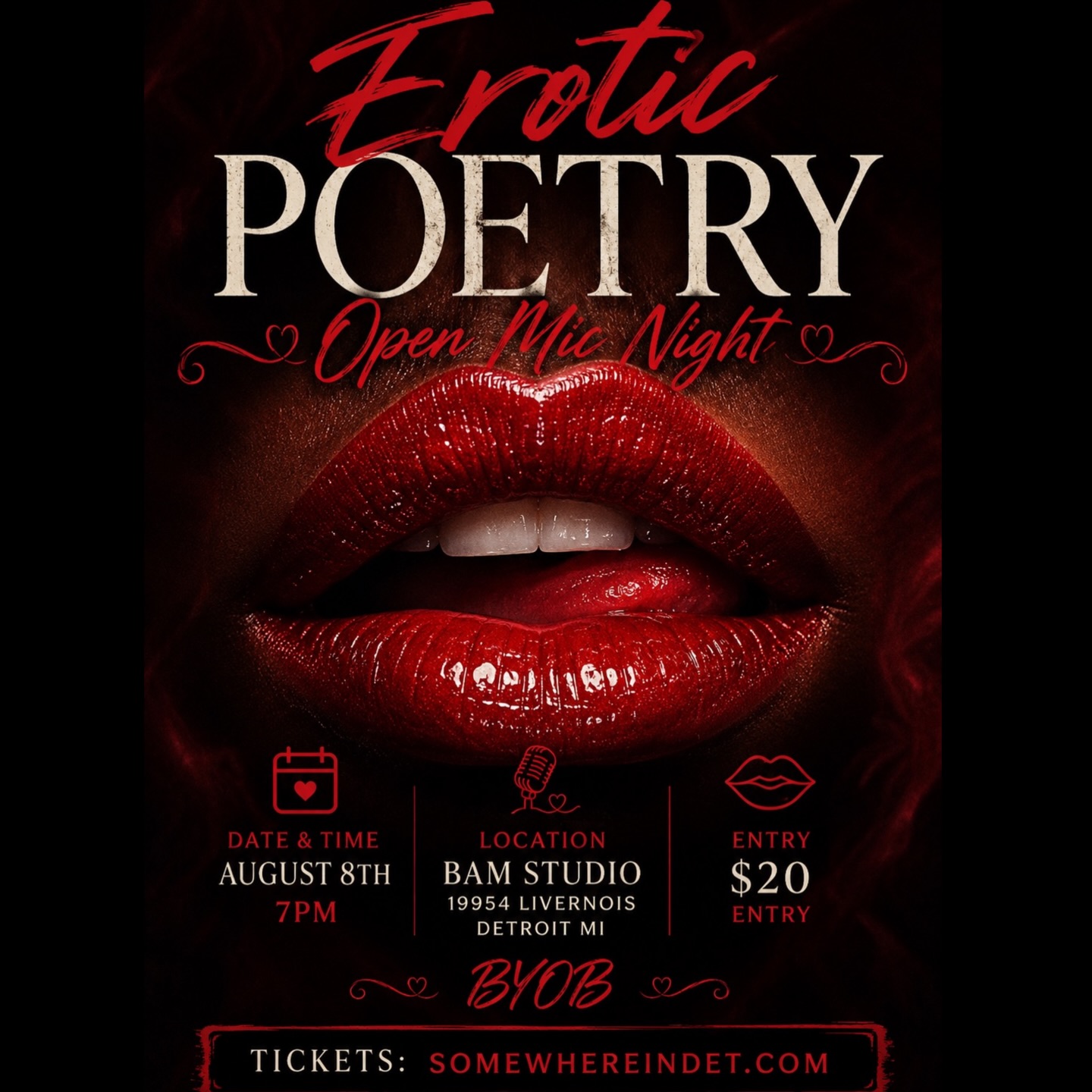 Erotic Poetry Open Mic Night