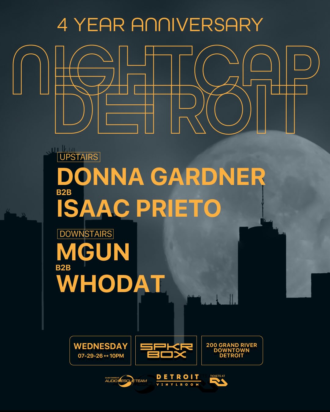 Nightcap Detroit 4 Year Anniversary