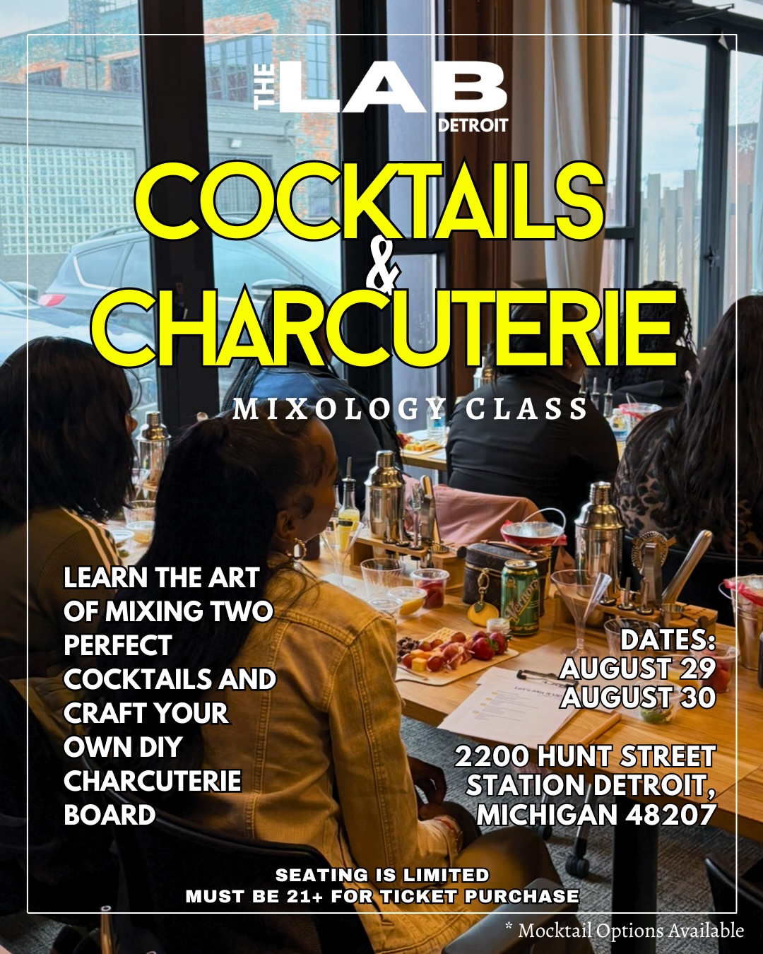 Cocktails & Charcuterie Mixology Class