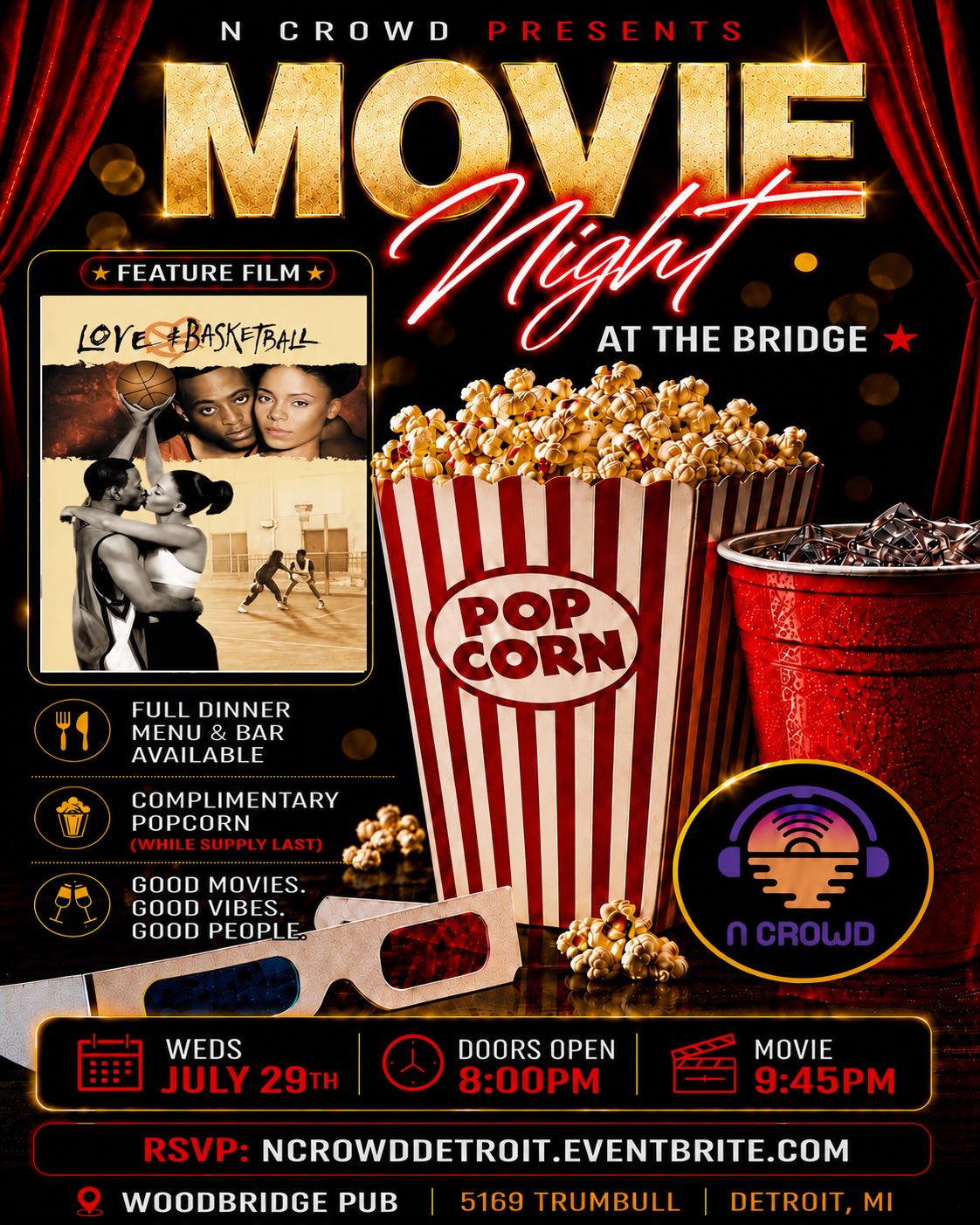 Movie Night at The Bridge: Love & Basketball