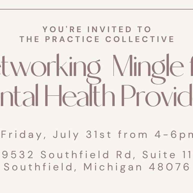 Networking Mingle for Mental Health Providers