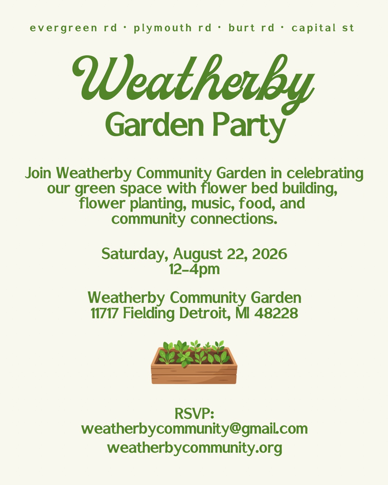Weatherby Garden Party