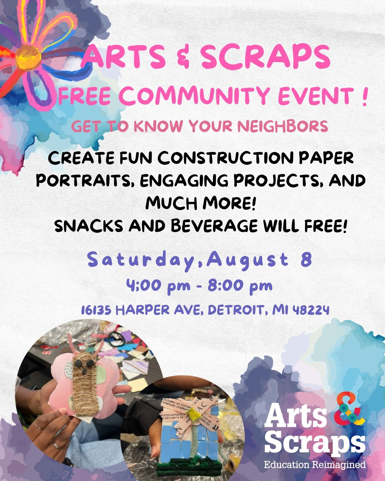 Arts & Scraps: Get to Know Your Neighbors Community Event