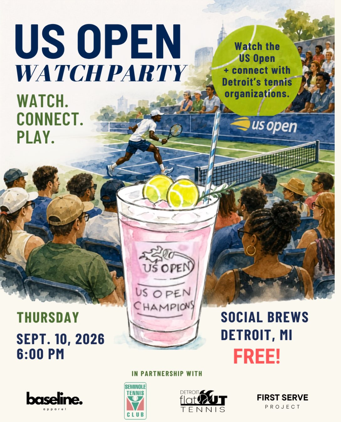 US Open Watch Party