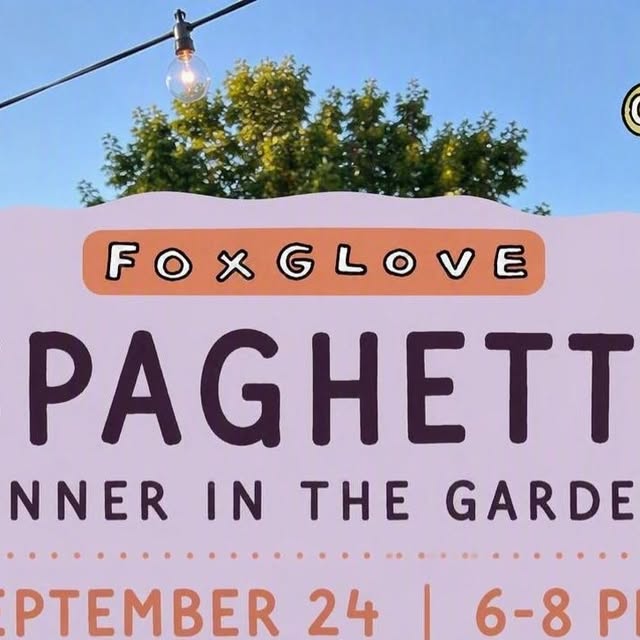 Spaghetti Dinner in the Garden
