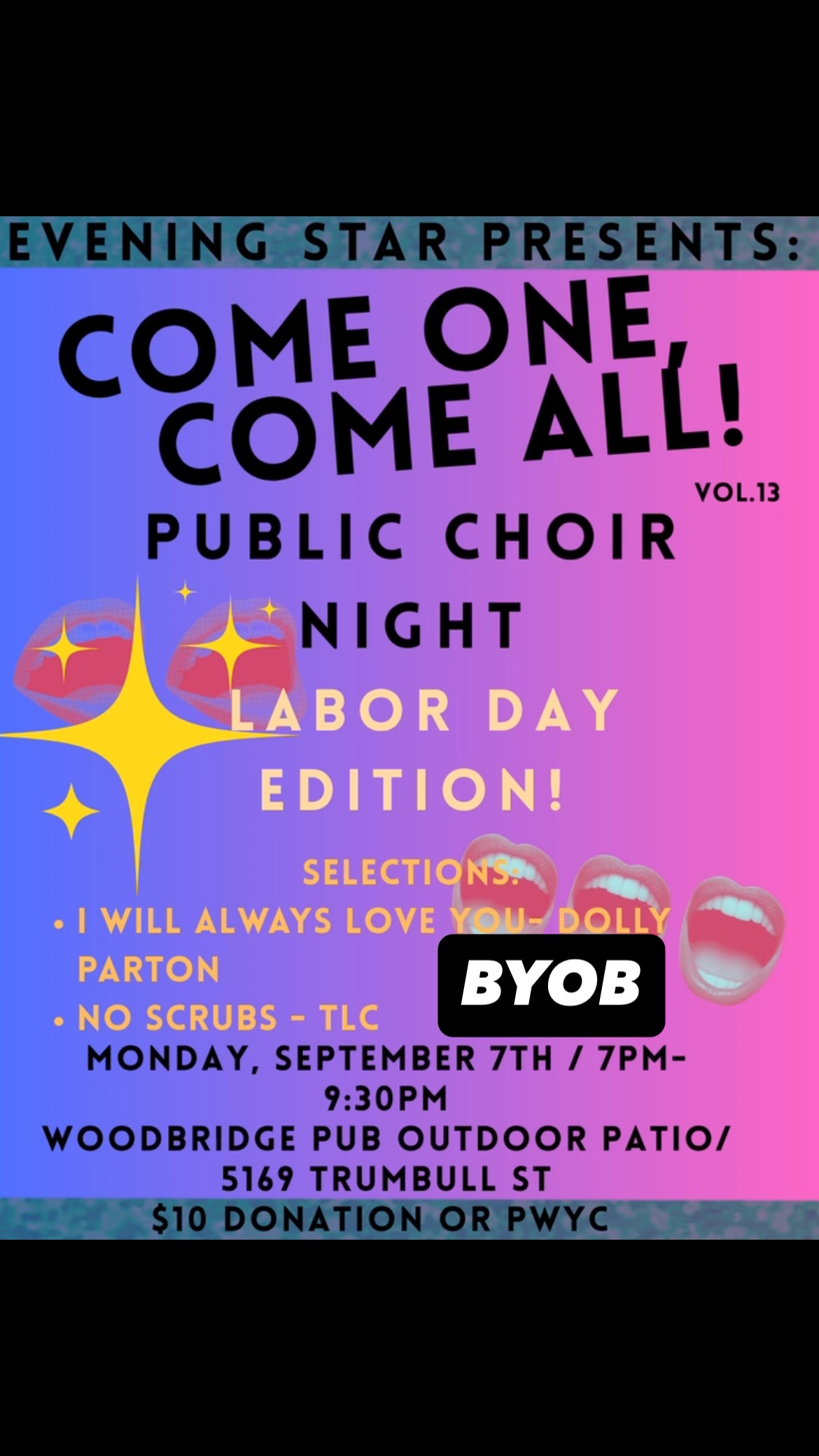Public Choir Night: Labor Day Edition
