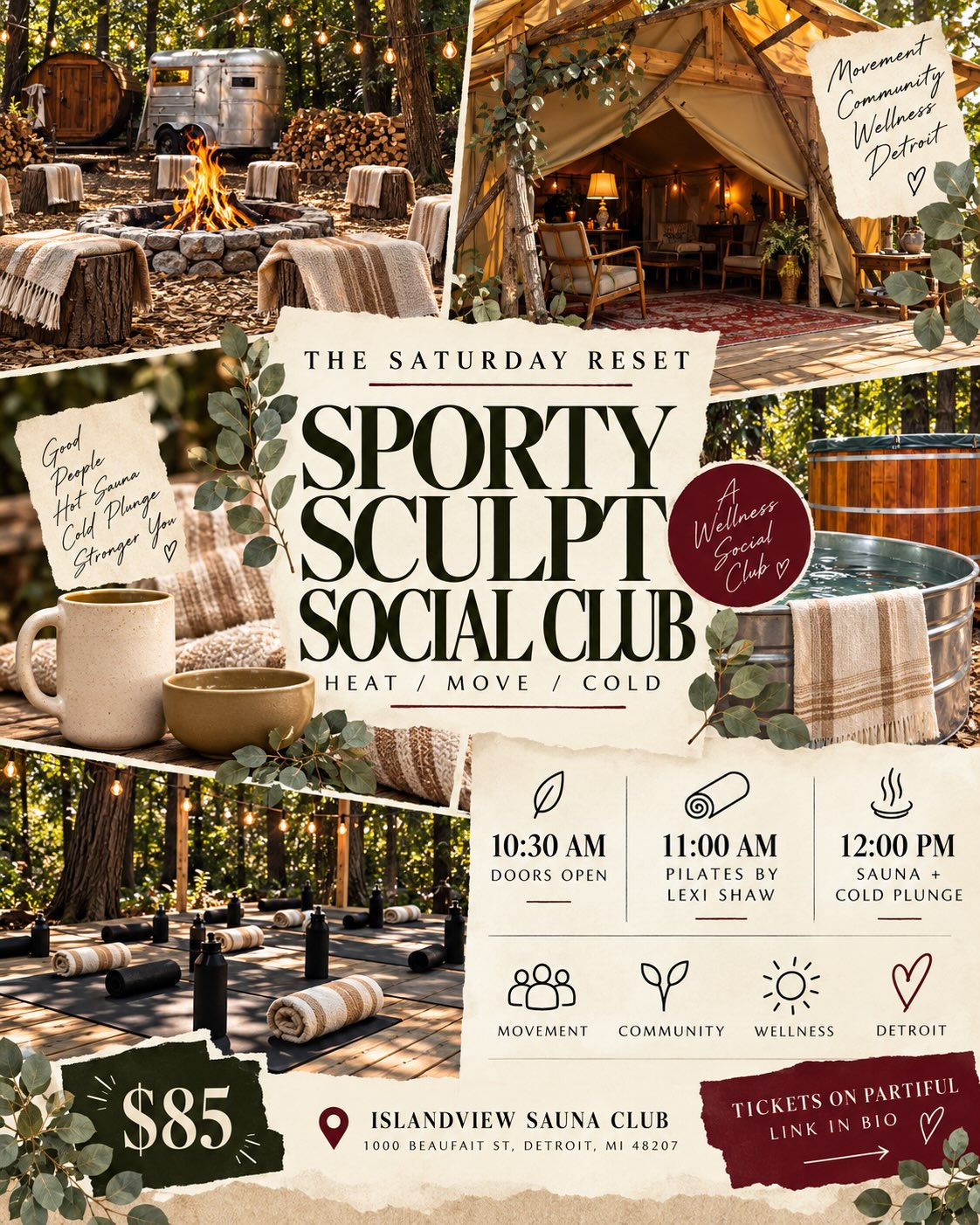 Sporty Sculpt Social Club: Heat / Move / Cold