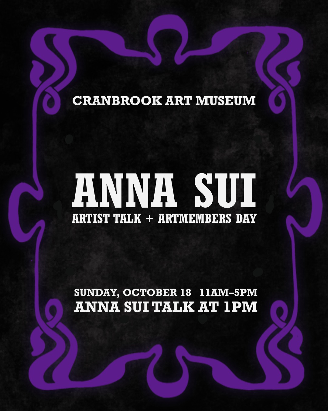 Anna Sui Artist Talk + Art Members Day