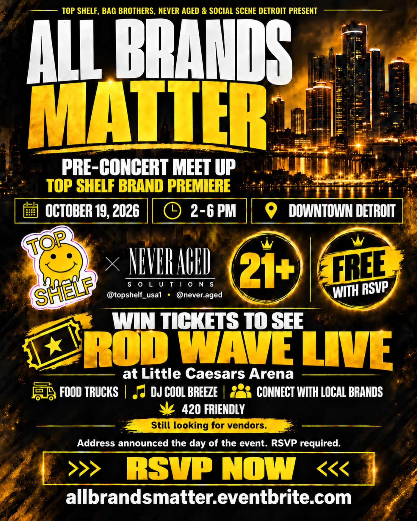 ALL BRANDS MATTER: Pre-Concert Meet Up + Top Shelf Brand Premiere